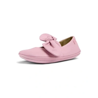 Image of Camper Right Ankle strap ballet pumps for kids, Size: 2, Pastelrosa Leather