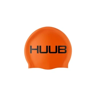 Image of Huub Swim Cap Hat Fluo Orange Easy Stretch Lightweight The Silicone is available in several colours