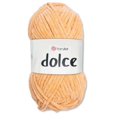 Image of Frida&#039;s Wollhaus YarnArt 100 g Dolce Chenille Wool Yarn Knitting Crochet Amigurumi 64 Colours (855 Brown Orange)
