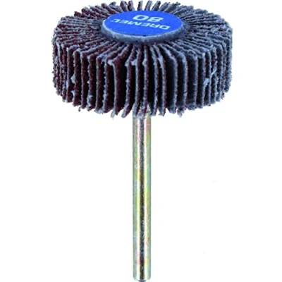 Image of Dremel 504 Flap Wheel (4,8 mm, Grit 80), Rotary Tool Accessory for Sanding, Light Material Removal and Finish Smoothing