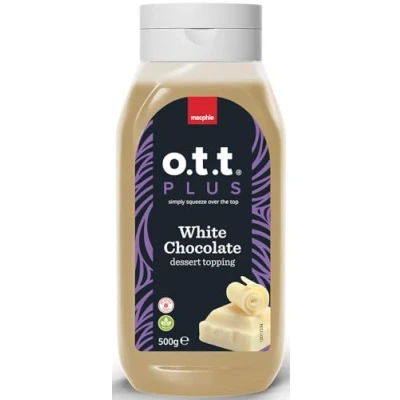 Image of Macphie o.t.t® Plus White Chocolate Dessert Topping, 500g (Single)