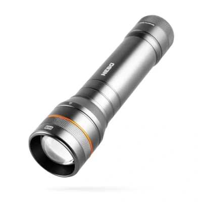 Image of NEBO Newton 1000 Lumen Powerful LED Handheld Flashlight AA Battery Powered Compact Waterproof Flashlight, Black