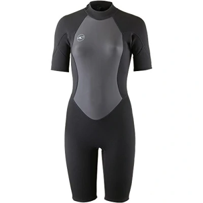 Image of O&#039;Neill Wetsuits Women&#039;s Reactor II 2mm Back Zip Spring Wetsuit, Black, 10