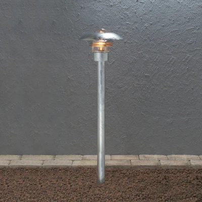 Image of Modena Outdoor Modern Pathway Bollard Light Galvanised Steel, IP23