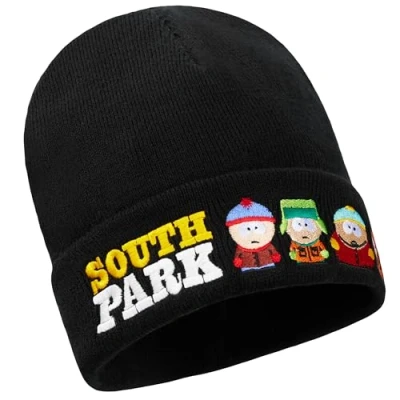 Image of South Park Mens Beanie Hat, Winter Accessories Gifts for Him Black