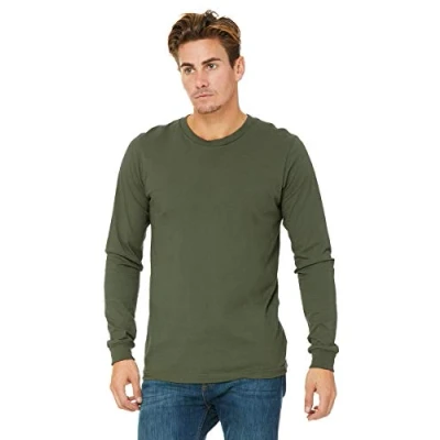 Image of Bella + Canvas Shirts, Military Green, XL, 3501, 00884913636873
