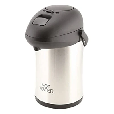 Image of Genware NEV V7251HOTWATER Hot Water Vacuum Pump Pot, Stainless Steel, Unbreakable 2.5 L