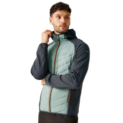 Image of Regatta Men&#039;s Water repellent Andreson VIII Hybrid Jacket Glacier Ash Fox, Size: M