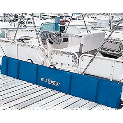 Image of Hull Hugr Folding Boat Fender, Large, 9&#039; x 26&quot; 24&quot; Blue