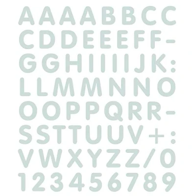 Image of 4R Quattroerre.it Letter and Number Kit Stickers, White