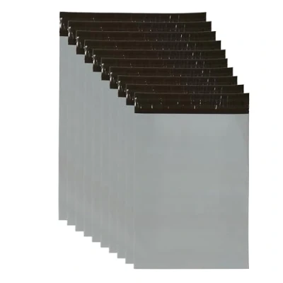 Image of 50 Strong 12 x 16 inch Polythene Mailing Postal Bags Plastic Material Or Posting Parecels Bag For Postages Self Seal