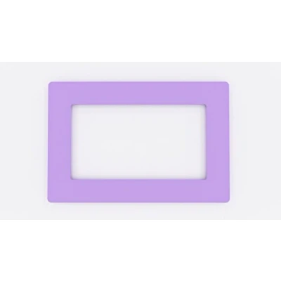 Image of Focus Plastics DOUBLE LIGHT SWITCH SOCKET COLOURED ACRYLIC SURROUND FINGER PLATE HUGE COLOUR CHOICE (Lilac)