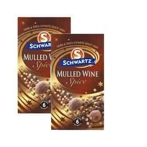 Image of Schwartz Christmas Mulled Wine Spice (2 Boxes, Total 12 Sachets)