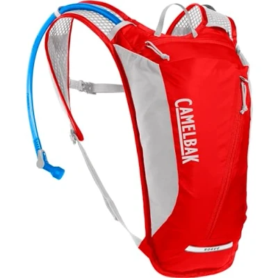 Image of CamelBak Rogue Light 7 Cycling Hydration Pack / Backpack Litre Storage w 2 BPA Free Reservoir Water Bladder, Red