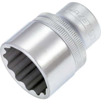 Image of 530052, ASE46805300000 Socket HAZET 900Z 27 DIN3124, ISO2725 1 Chrome Vanadium Steel Knurled
