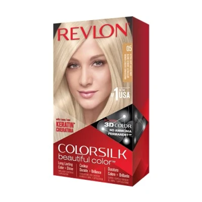 Image of Revlon colorsilk Beautiful Color, 05 Ultra Light Ash Blonde 1 Count (Pack of 1)