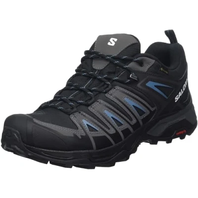 Image of SALOMON Men&#039;s X Ultra Pioneer Gore Tex Hiking Shoe, Black/Magnet/Bluesteel, 8.5 UK