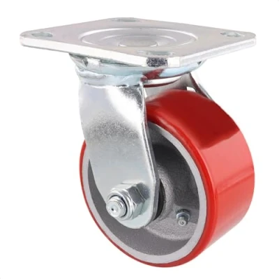 Image of WAGNER SYSTEM GMBH Heavy Duty Swivel Castors for Transport Equipment Wheel 100 mm Pack of 2 Castor