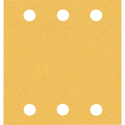 Image of Bosch Professional 10x Expert C470 Sandpaper (for Hardwood, Paint on wood, 115x107 mm, Grit 120, Accessories Orbital Sander)