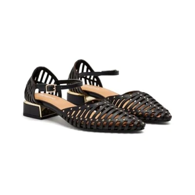 Image of Gioseppo Fletcher Ankle strap ballet pumps, Women&#039;s, Size: 2, Black Leather