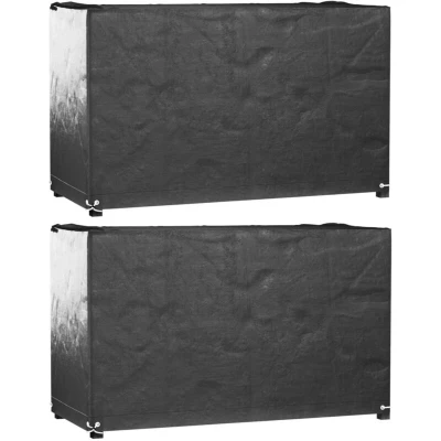 Image of vidaXL Garden Furniture Covers 2 pcs 8 Eyelets 170x94x70 cm Rectangular