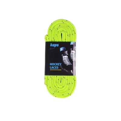 Image of Kaps Professional Ice Hockey Skate Laces Unwaxed Polyester, Inline Roller Blading Skating, Made in Europe (274 cm 108 inch Lemon yellow)
