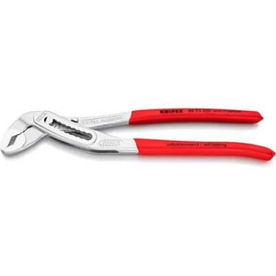 Image of Knipex Alligator® Water Pump Pliers chrome plated, with non slip plastic coating 250 mm 88 03