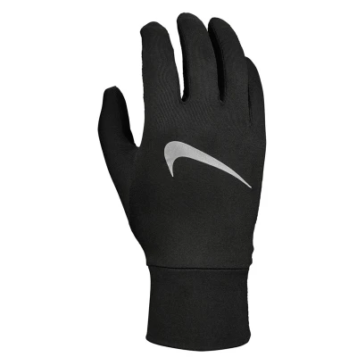 Image of Nike Mens Accelerate Running Gloves (Black/Silver) Size X Large