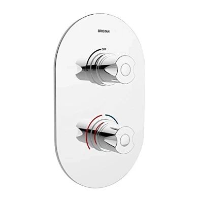 Image of Bristan AR3 SHCVO C Artisan Recessed Thermostatic Dual Control Shower Valve Chrome