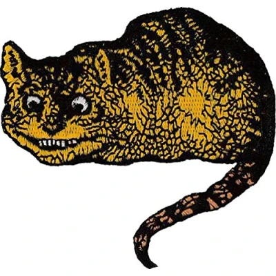 Image of Klicnow Cheshire Cat Embroidered Patch 8cm x