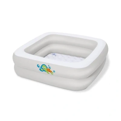 Image of Bestway Inflatable Baby Bath Tub Portable and Lightweight for Home Travel, Soft Floor, White