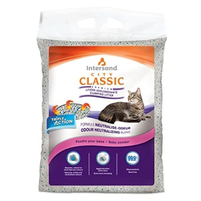 Image of Intersand City Classic Baby Powder Clumping Cat Litter 7kg