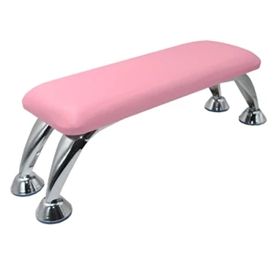 Image of Pink Manicure Pillow Nail Cushion Arm Rest, Hand Pad Foot Beginner Stand Technician Table Leather non slip Desk for Art