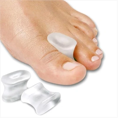Image of NatraCure Gel Toe Separators &amp; Bunion Spacers for Alignment Straighteners Crooked Toes, Curled Toes and Overlapping Corrector, Hammertoe Calluses Valgus 12PK