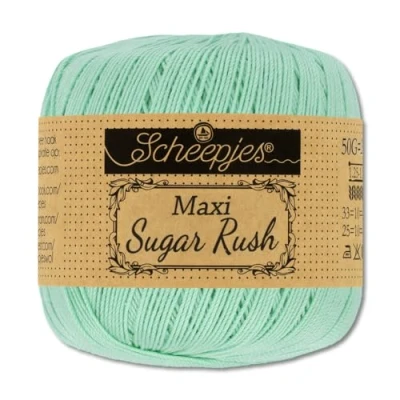 Image of Frida&#039;s Wollhaus Scheepjes 50 g Maxi Sugar Rush Crochet Yarn Fillet Cotton 87 Colours (385 Crystalline)