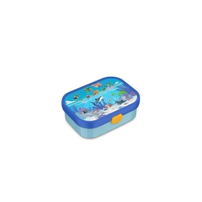 Image of Mepal Lunch Box Campus, Bento for Children, with Compartment and Fork, Clip Closure, Dishwasher Safe BPA Free, 750 ml, Tropical Ocean