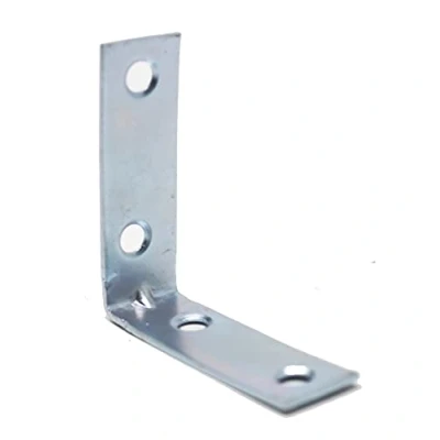 Image of fiXte Steel Corner Brace Repair Brackets Zinc Plated Right Angle 50mm x 16mm Available in Packs of 4 and 10 (Pack 10)