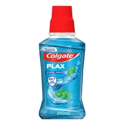 Image of Colgate Plax Cool Mint Mouthwash with CPC, 250 ml (Pack of 1)