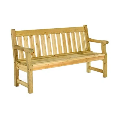 Image of BrackenStyle Darwin Garden Bench Scandinavian Pine Pub Seat Dip Treated and Suitable For 3 People
