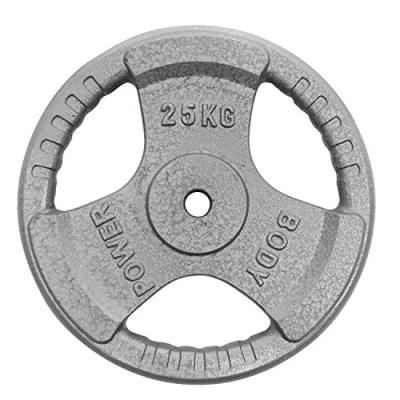 Image of BODYPOWER 25Kg Standard Tri Grip Weight Plates (x2)