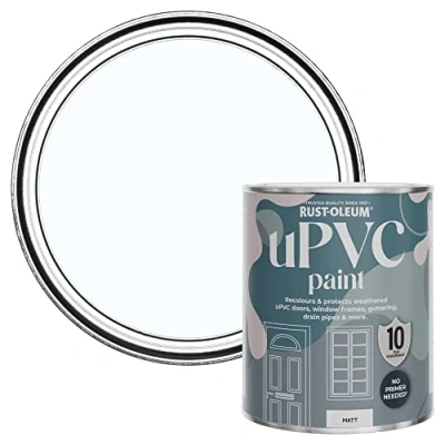 Image of Rust Oleum Light Blue uPVC Door and Window Paint in Matt Finish Icecap 750ml