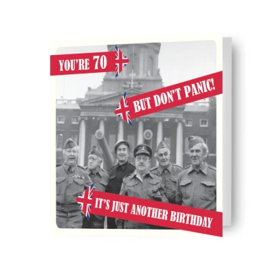 Image of Danilo Promotions,Multi,DA004 Dad&#039;s Army Official Birthday Card, You&#039;re 70...But Don&#039;t Panic
