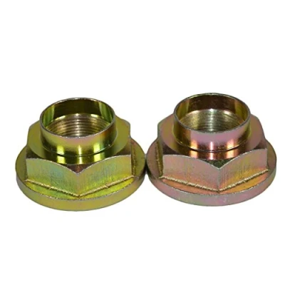 Image of 2 Trailer Hub Axle Nuts M30 30mm Flange Nut One Shot for Ifor Williams Trailers