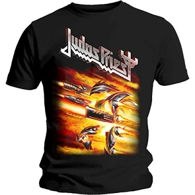 Image of Absolute Cult Judas Priest Men&#039;s Firepower Cover T Shirt Black Large