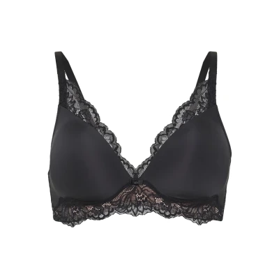 Image of Triumph Womens Amourette Charm Padded Bra Black Polyamide Size 34A
