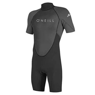 Image of O&#039;Neill Wetsuits Men&#039;s Reactor 2 2mm Back Zip Spring Wetsuit, Black/Graphite, L UK