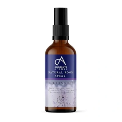 Image of Absolute Aromas Goodnight Room spray 30ml Natural mist with Lavender, Vetiver, Chamomile, Geranium and Bergamot Essential Oils