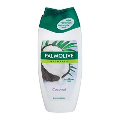 Image of Palmolive Naturals Coconut &amp; Milk Shower Gel 6 x 250 ml Cream with Moisturising and Fragrance