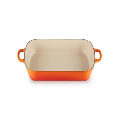 Image of Le Creuset Signature Volcanic Cast Iron 33cm Rectangular Roaster