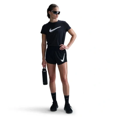 Image of Nike One Swoosh Running Shorts XL Comfortable Black Design for Enhanced Performance and Freedom of Movement